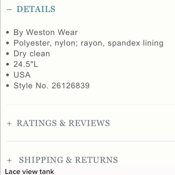 ANTHROPOLOGIE lace view tank top - Picture 8 of 8